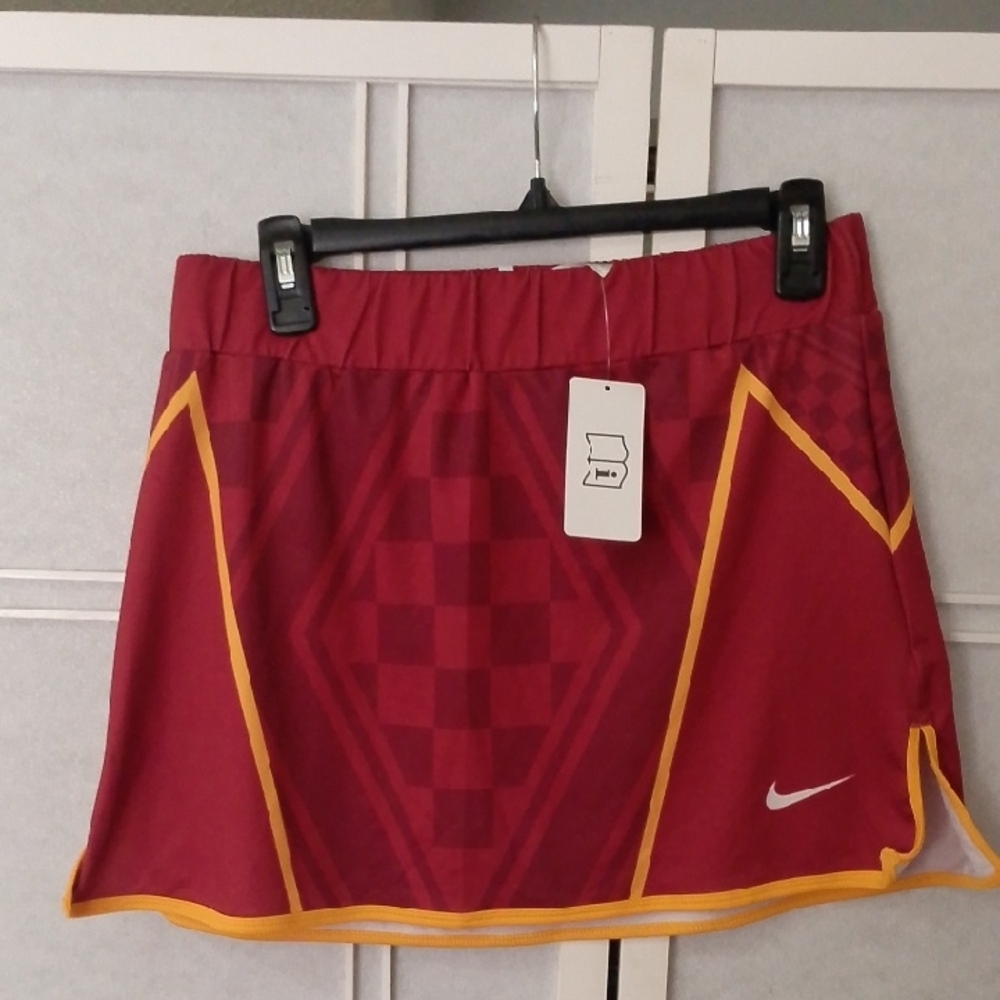 Nike USC Colors Red Skirt with Yellow Trim